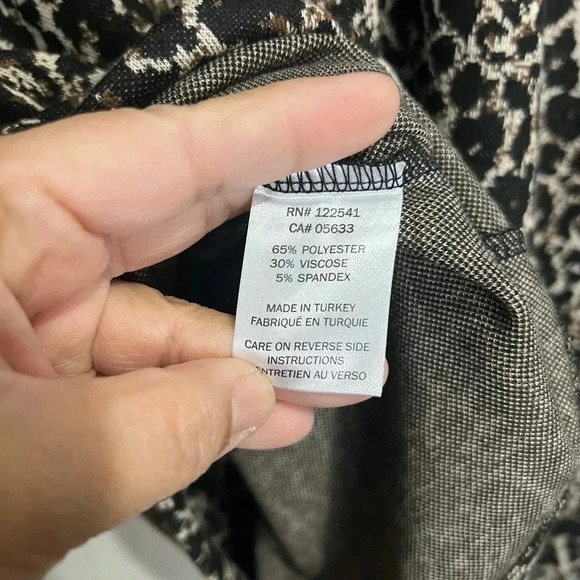 SHANNON PASSERO Cheetah Leopard Print Vneck Tunic Top Size Small - Picture 5 of 9